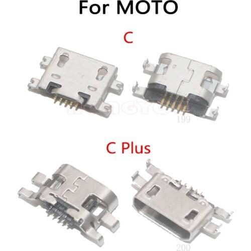 50PCS/Lot For Motorola MOTO C XT1755 / C Plus USB Charge Socket Jack Port Plug Charging Dock Connector