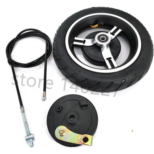 8.5 Inch Drum Brake Wheel For ELectric Scooter 8 1/2 x 2 Inflated Wheel With Drum Brake And Axle Brake Cable