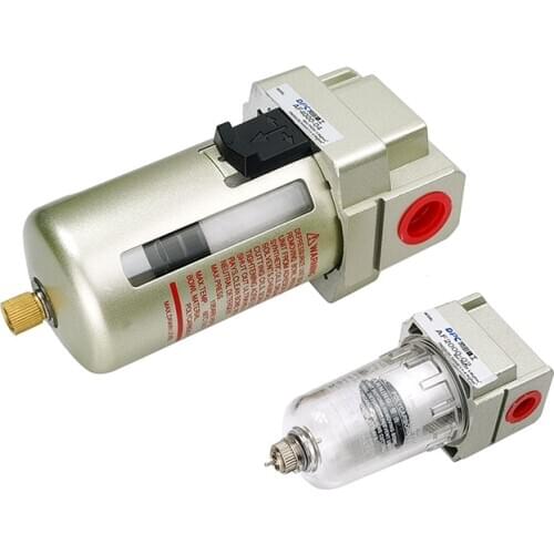 AF2000-02 1/4" AF4000-04 1/2" Pneumatic Air Water Filter Manual Drain Oil Separator