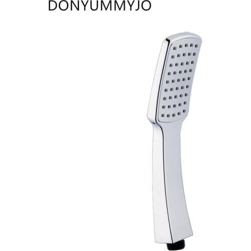 DONYUMMYJO Hot New ABS Plating Single Function Handheld Shower Square Pressurized Water-saving Shower Head