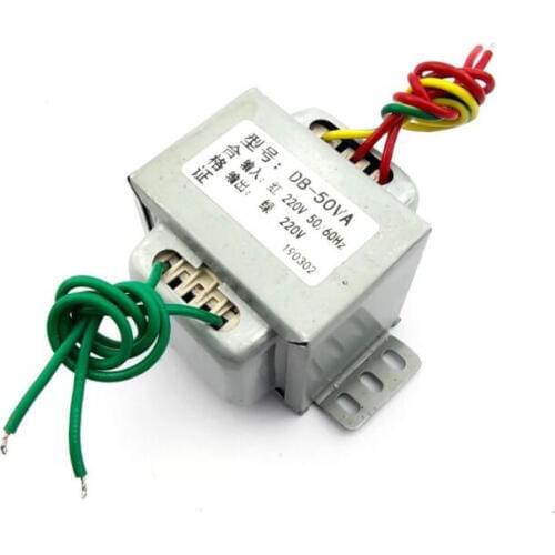 EI66 Isolation Transformer DB-50VA 50W 220V to 220V 1:1 Safety Isolation and Anti-interference