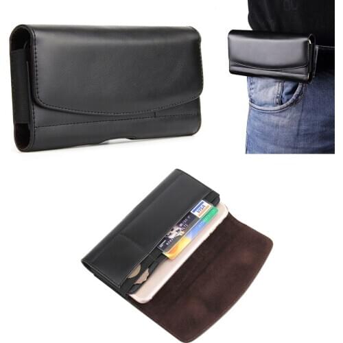 Leather Mobile Phone Belt Clip Case Pouch For Huawei Y6 Pro 2017,nova 2 plus,Y7/Y7 Prime,Honor 6A,Enjoy 7 Plus,Y5 (2017)