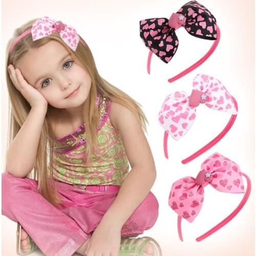 Cute childrens color new childrens headband hair accessories party green onion love ribbed bow headband headwear