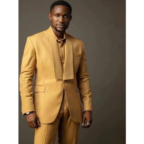 Latest Design Jacket Pants Terno masculino Two Pieces Prom One Button Blazer Custom Made Slim Fit Wedding Suit Costume Homme