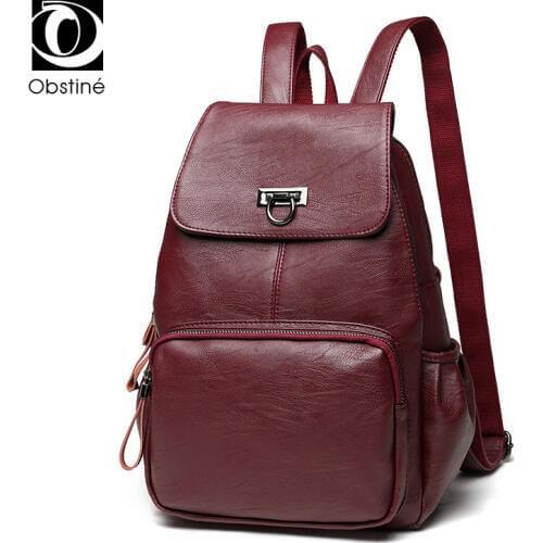 Obstiné Women's Red Backpacks