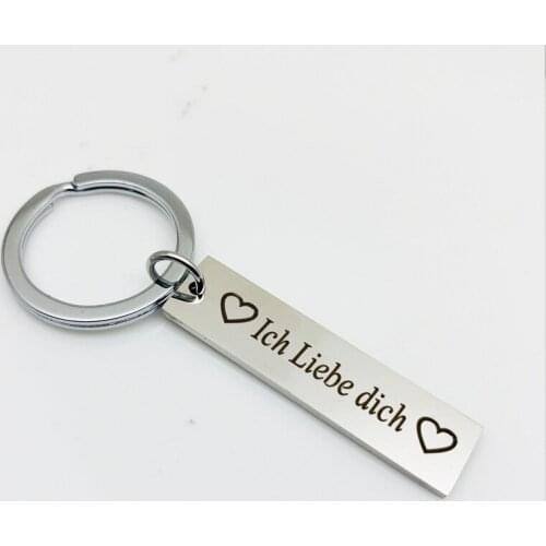 Oeinin Exaggerated Key Chain Men/Women Personality Keychain I Love You Couple Gifts Zinc Alloy Key Ring Stainless Steel Brelok