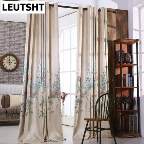 Chinese Characteristics Embroidered High Quality Shade Curtains For Living Room Luxury Custom Modern Curtain For Bedroom