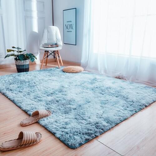 Solid Color Fluffy Carpet Bedroom Fluffy Carpet Children Girl Boy Baby Living Room Soft Carpet Kindergarten Rug Home Decor Mat