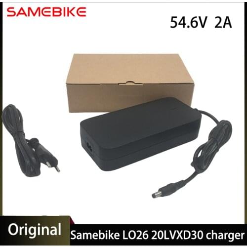 SAMEBIKE 20LVXD30 LO26 Electric Bike Battery Charger Output 54.6V 2A Charger Input 100-240 VAC Lithium Li-ion Li-poly Charger