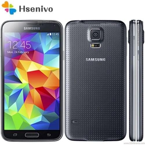 Samsung Galaxy S5 G900F Refurbished original G900I G900M G900A 5.1Inch 16GB 2GB RAM 16.0MP 4G Android wireless charging