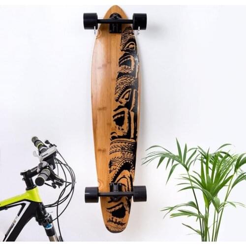 1 Set Skateboard Holder Durable Reusable Strong Bearing Force Simple Skateboard Wall Mount Hanger for Home Wall Holder