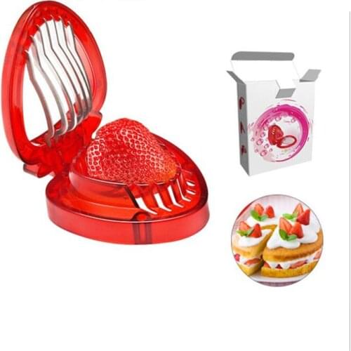 1pc kitchen Fruit gadget strawberry slicer Fruit Cutter Slice Kitchen Tools