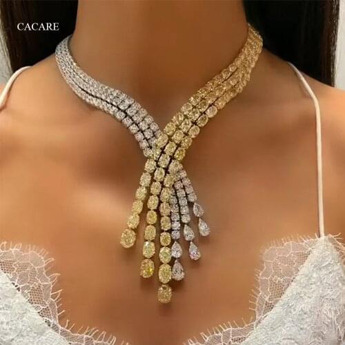 2020 Long Pendent Rhinestones Necklace Maxi Women CHEAP Fashion Jewelery Collares Statement F1012 Chockers