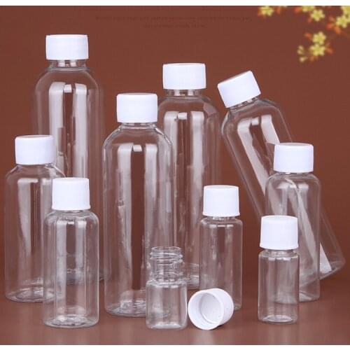 24pcs/lot 50/60/100ml Empty Lotion Bottle Refillable Clear Plastic Small Liquid Bulk Container for Travel Liquid Lotion Shampoo