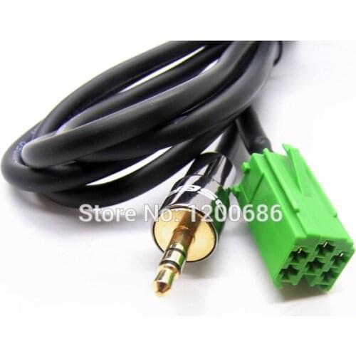 3.5mm Auxiliary Jack to CD port Head unit adaptor lead for Renault 2005-2011 Models