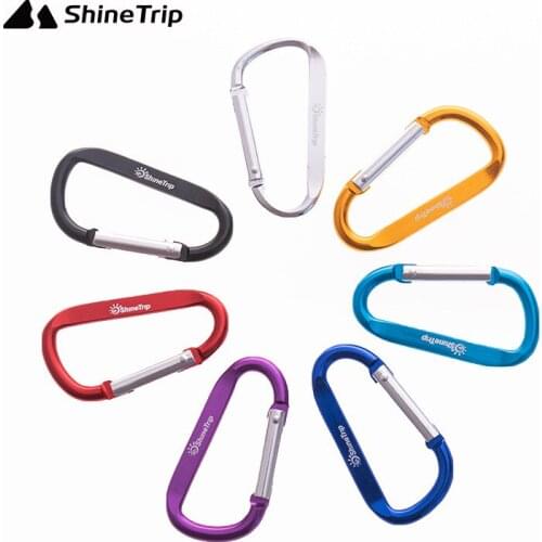 5*pc Aluminum Alloy d Type Quick Snap Tactical Outdoor Equipment Tool Multi-Function Snap Edc Backpack Buckle