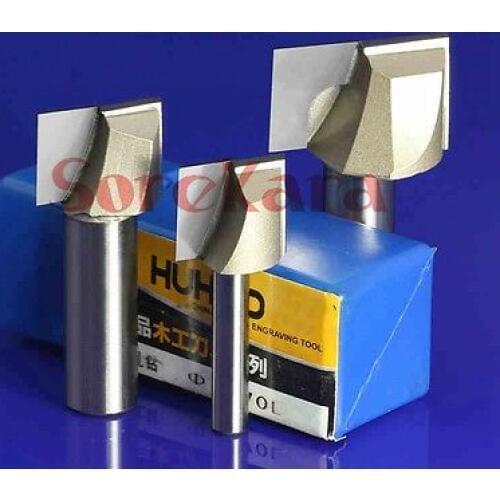 1/4"*1/4" Wood Router Bits Slotted Knife Metric Flute Straight Bit Milling Cutter Woodworking Trimming Carving Tools