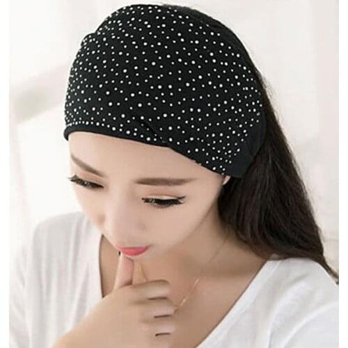 Sports headscarf women wide hair band Elastic headband hair headdress Soft Solid Girls Hair Accessories Head Wrap