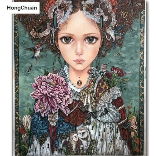 Fast delivery "cute girl" 5D DIY round/square diamond painting mosaic housewife handicraft cross stitch home decoration gift