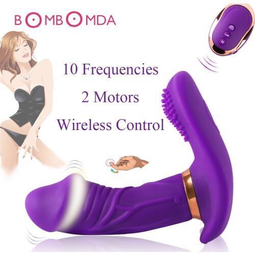 Masturbations Dildo Vibrators Female Wearable Wireless Remote Control Powerful Panty Vibrator Invisible Eggs Sex Toys For Women