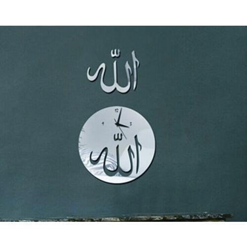 MEYA creative fashional mirror clock sticker, 3D mirror clock mirror sticker