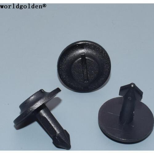 Worldgolden 100pcs plastic fastener for Engine Lower Guard Panel Retainer for VW 4A0805121A for Audi