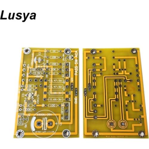 1 pair PASS Two PCB Board single-ended Class A 5W small armor amplifier board 2 channels DC19-24V T0528