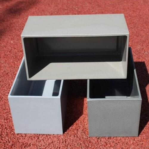 Stand Large Flower Pots Outdoor Plastic Rectangular Flowerpot Simple Non Porous Doniczka Ozdobna Garden Pots Planters BC50FP