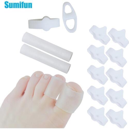 2Pcs of Different Types Finger & Toe Protectors Foot Feet Care Pain Relief Gel Tube Insoles Toe Correctors Corn Blisters Callus