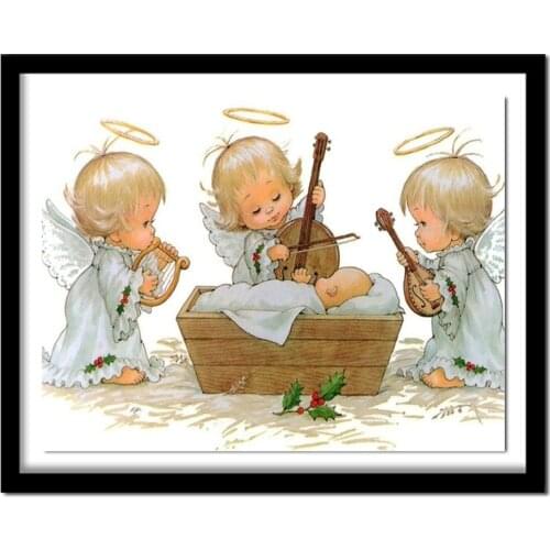 Needlework 5D Diy Diamond Painting Cross Stitch Christmas Angel Wall Sticker Painting Diamond Diamond Embroidery CJ169