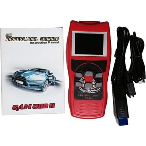 V800 CAN OBDII/EOBDII Code Reader Online Reader Lcd Screen New CAN Protocol Scanner