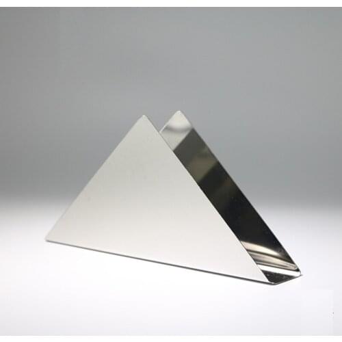 Silver Tissue Holder Square Napkin Holder Creative Tissue Napkin Holder Stainless Steel Western Napkin Holder