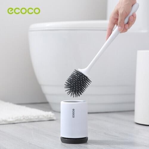 Ecoco Toilet Brush Rubber Head Holder Cleaning Brush For Toilet Wall Hanging Household Floor Cleaning Bathroom Accessories #98