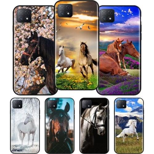 Beautiful Hors Art Silicone For OPPO AX7 A1K A94 A93 A92S A73 A72 A53S A52 A32 A31 A12E A11X A9 A5 2020 Soft Phone Case