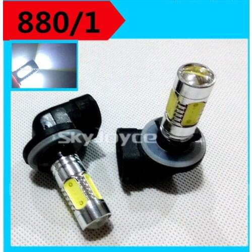 SKYJOYCE 1 Pair 12V 7.5W white 880 H27 881 led fog lamp bulb light globe auto car lighting source car parking accessories led