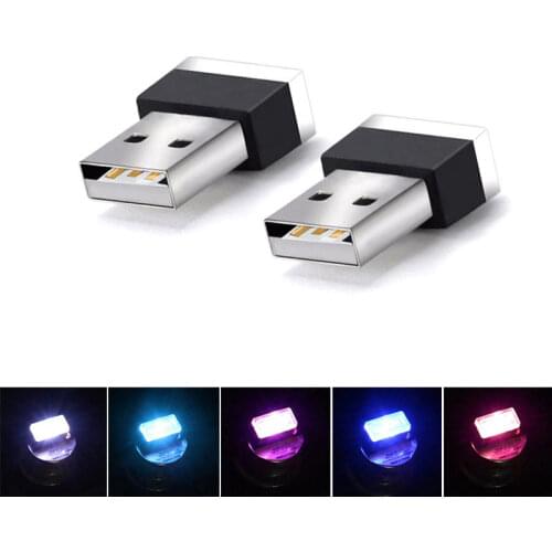 1pc Universal Car Light Led Interior Foot Lamp Led Free Modified Light Computer Usb Car Accessories for Lada bmw vw passat b7.5