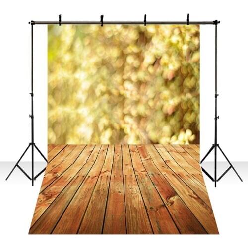 DAWNKNOW Sparkle Floor Vinyl Photography Background Yellow Shimmer Photo Shoot Backdrop For Family Party Photo Studio lv1476
