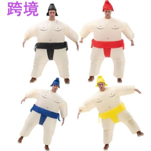 Adult Cosplay Sumo Inflatable Costume for Halloween Cosplay Party Dress Christmas Anime Role Play Outfit Unisex Suit