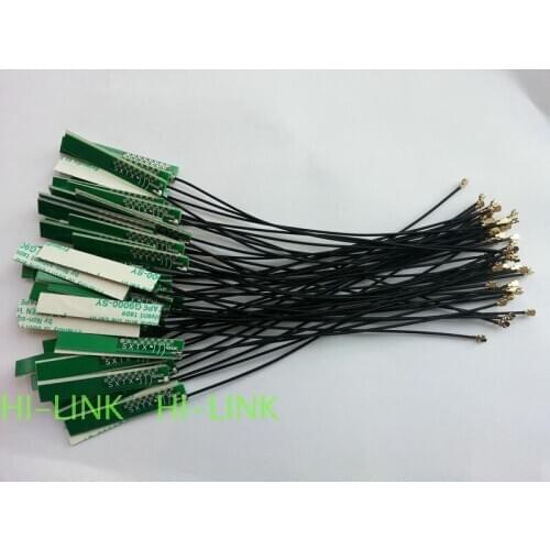 Free shipping 130pcs Hi-Link wifi antenna 2.4G 2dbi PCB antenna IPX IPEX WLAN wireless module antenna