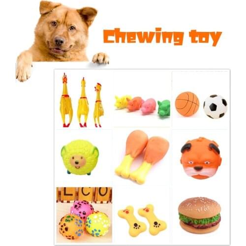 2021 New Squeaky Screaming Dog Chew Toy Chicken Bone Ball Plush Pet Dog Toys for Large Small Dog Puppy Pet Supplies