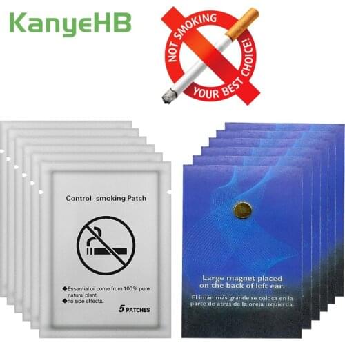 30pcs Medical Stop Smoking Patch + 12pcs Quit Smoking Magnet Chinese Herbal Medical Plaster Not Cigarettes Smoker Health Therapy