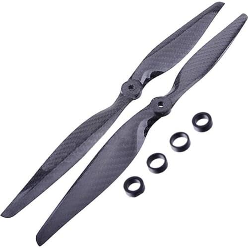 4 Pairs 13x6.5 3K Carbon Fiber Propeller CW CCW 1365 CF Props Cons For Quadcopter Hexacopter Multi Rotor UFO