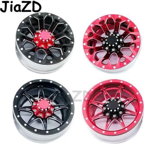4Pcs Aluminum Alloy 1.9 Beadlock Wheels Rims for 1/10 RC Crawler Axial SCX10 SCX10 II 90046 Traxxas TRX4 D90 W005