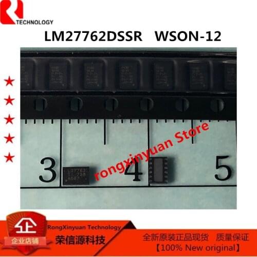 5 pcs/lot LM27762DSSR L27762 WSON-12 LM27762 Low-Noise Positive and Negative Output Integrated Switched Capacitor Plus LDO New