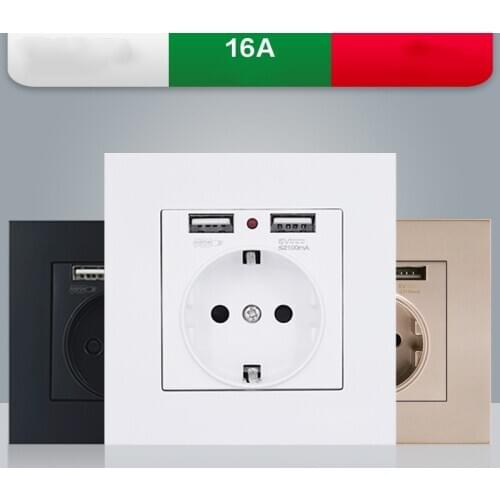 2A Dual USB Port Wall Charger Adapter EU Wall Power Socket