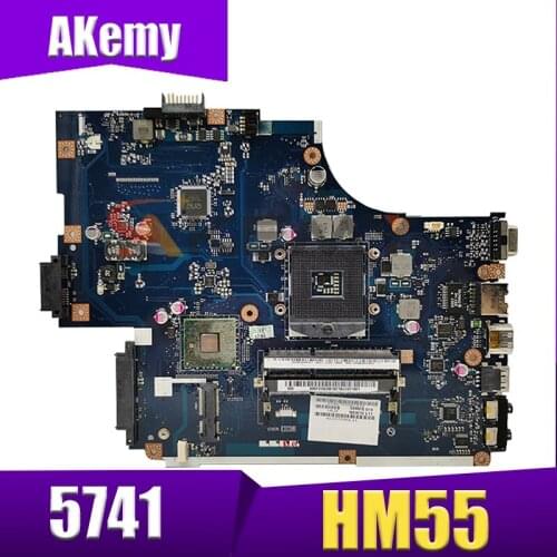 Akemy Laptop motherboard For ACER Aspire 5741 5742 5742G Mainboard MBWJU02001 NEW70 LA-5892P HM55