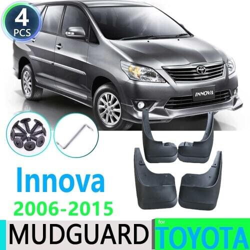 For Toyota Innova AN40 2006~2015 2008 2009 2011 2012 2013 2014 Car Fender Mudguard Mud Flaps Guard Splash Flap Car Accessories