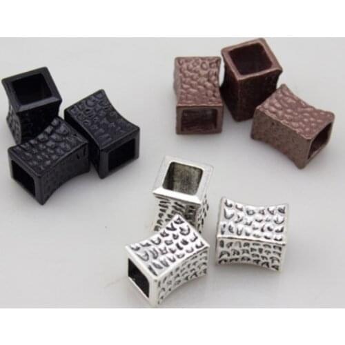 20pcs/lot big hole Metal Alloy Spacer Beads Hole Beads Flat Beads Buddha Beads For DIY bracelet Jewelry Making dhf5