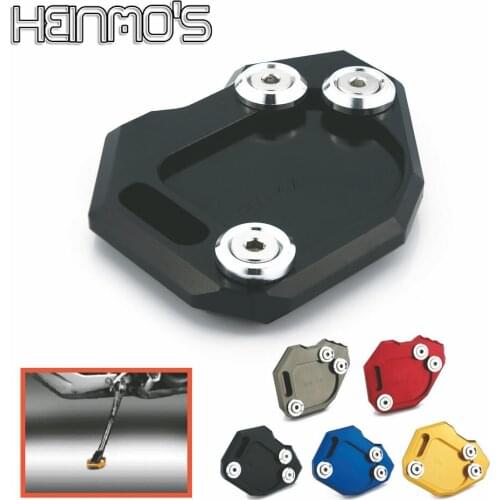 For F 800 GS F 800GS 2008-2015 2016 2017 Motorcycle Foot Side Stand Plates Kickstand Extension Plate Protector Pad Accessories
