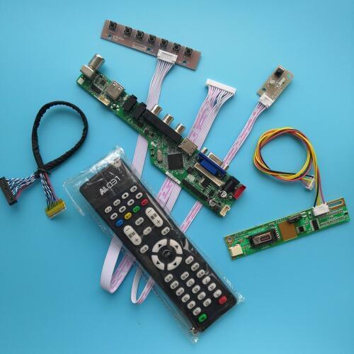 For LTN141X8 L02 1 lamps 14.1" Digital Signal Resolution 20pin Controller Board Module TV Mother Board AV VGA 1024X768